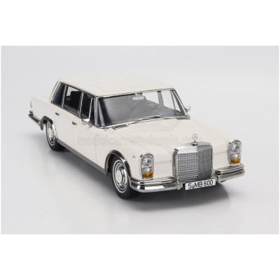 KK SCALE MERCEDES BENZ S-CLASS 600 PULLMAN (W100) 1963 - WHITE 1/18