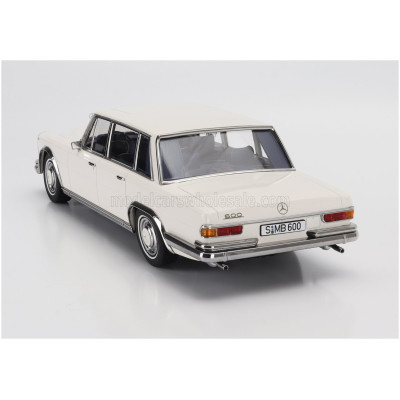 KK SCALE MERCEDES BENZ S-CLASS 600 PULLMAN (W100) 1963 - WHITE 1/18