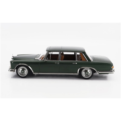 KK SCALE MERCEDES BENZ S-CLASS 600 PULLMAN (W100) 1963 - GREEN MET 1/18