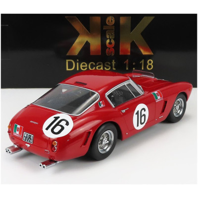 KK SCALE FERRARI 250GT SWB 3.0L V12 COUPE TEAM SCUDERIA SERENISSIMA N 16 24h LE MANS 1961 MAURICE TRINTIGNANT - CARLO MARIA