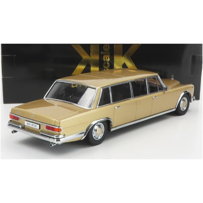 KK SCALE MERCEDES BENZ S-CLASS 600 LWB PULLMAN (W100) 1964 - GOLD MET 1/18