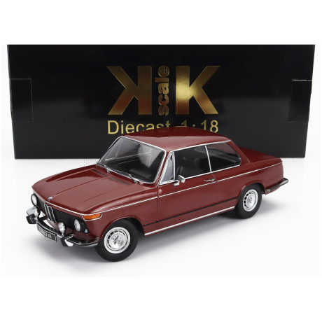 KK SCALE BMW L2002 Tii 2-SERIES 1974 - DARK RED 1/18