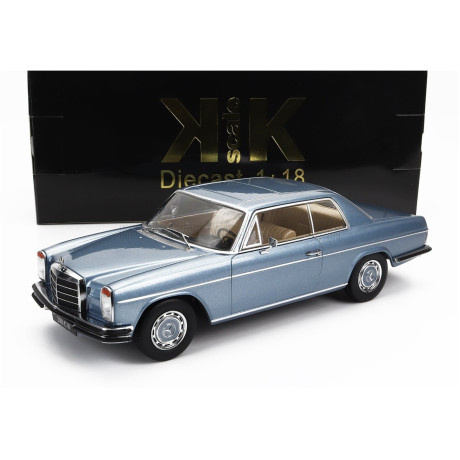 KK SCALE MERCEDES BENZ 280C/8 (W114) COUPE 1969 - LIGHT BLUE MET 1/18