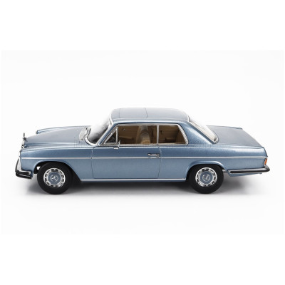 KK SCALE MERCEDES BENZ 280C/8 (W114) COUPE 1969 - LIGHT BLUE MET 1/18
