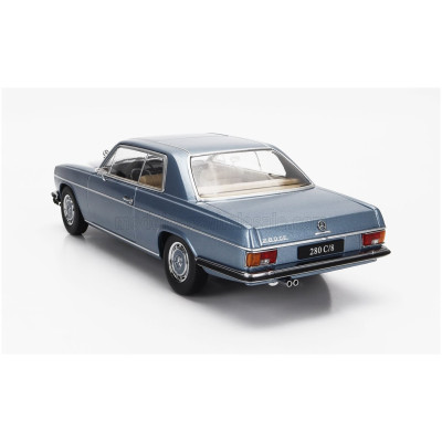 KK SCALE MERCEDES BENZ 280C/8 (W114) COUPE 1969 - LIGHT BLUE MET 1/18