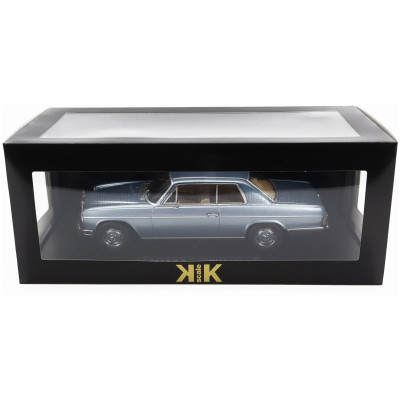 KK SCALE MERCEDES BENZ 280C/8 (W114) COUPE 1969 - LIGHT BLUE MET 1/18