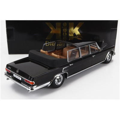 KK SCALE MERCEDES BENZ S-CLASS 600 PULLMAN (W100) LANDAULET SEMICONVERTIBLE 1964 - BLACK 1/18