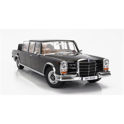 KK SCALE MERCEDES BENZ S-CLASS 600 PULLMAN (W100) LANDAULET SEMICONVERTIBLE 1964 - BLACK 1/18