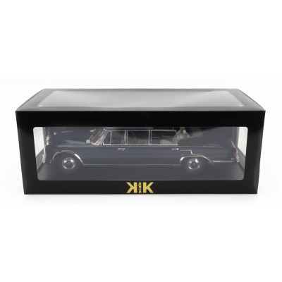 KK SCALE MERCEDES BENZ S-CLASS 600 PULLMAN (W100) LANDAULET SEMICONVERTIBLE 1964 - DARK BLUE 1/18