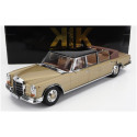 KK SCALE MERCEDES BENZ S-CLASS 600 PULLMAN (W100) LANDAULET SEMICONVERTIBLE 1964 - GOLD MET BLACK 1/18
