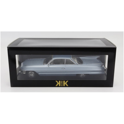 KK SCALE CADILLAC SERIES 62 COUPE DEVILLE 1961 - LIGHT BLUE MET 1/18