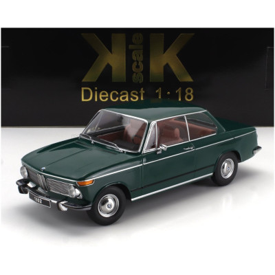 KK SCALE BMW 1802 1-SERIES FACELIFT (RESTYLING) 1971 - DARK GREEN 1/18
