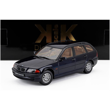 KK SCALE BMW 3-SERIES (E46) TOURING SW STATION WAGON 1999 - BLUE 1/18