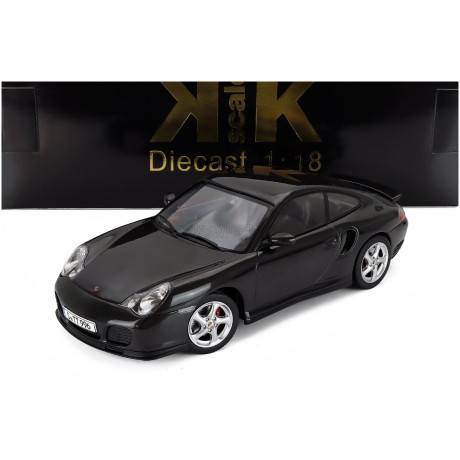 KK SCALE PORSCHE 911 996 TURBO COUPE 2000 - BLACK 1/18