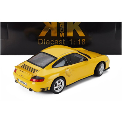 KK SCALE PORSCHE 911 996 TURBO COUPE 2000 - YELLOW 1/18