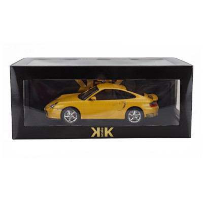 KK SCALE PORSCHE 911 996 TURBO COUPE 2000 - YELLOW 1/18