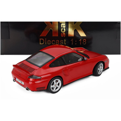 KK SCALE PORSCHE 911 996 TURBO COUPE 2000 - RED 1/18