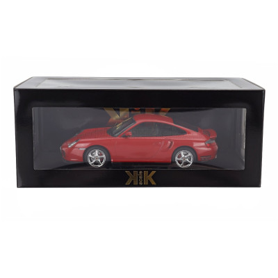 KK SCALE PORSCHE 911 996 TURBO COUPE 2000 - RED 1/18