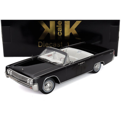 KK SCALE LINCOLN CONTINENTAL CABRIOLET 1963 - BLACK 1/18