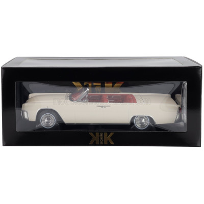KK SCALE LINCOLN CONTINENTAL CABRIOLET PRESIDENTIAL 1963 JOHN FITZGERALD KENNEDY - WHITE 1/18