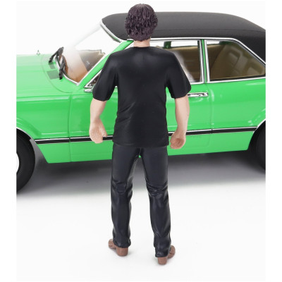 KK SCALE FIGURES KEEK MAN - CAR NOT INCLUDED - BLACK 1/18