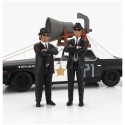 KK SCALE FIGURES SET 2X JAKE AND ELWOOD - BLACK WHITE 1/18