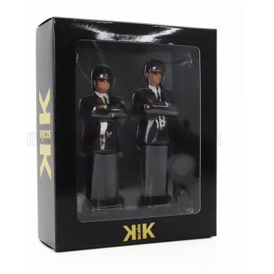 KK SCALE FIGURES SET 2X JAKE AND ELWOOD - BLACK WHITE 1/18