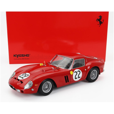 KYOSHO FERRARI 250 GTO 3.0L V12 TEAM EQUIPE NATIONALE BELGE N 22 3rd 24h LE MANS 1962 L.DERNIER - ''BEURLYS'' J.BLATON - RED
