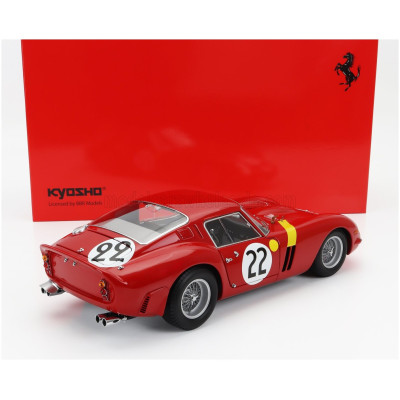 KYOSHO FERRARI 250 GTO 3.0L V12 TEAM EQUIPE NATIONALE BELGE N 22 3rd 24h LE MANS 1962 L.DERNIER - ''BEURLYS'' J.BLATON - RED