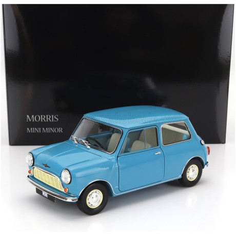 KYOSHO MORRIS MINI MINOR 1964 - CLIPPER BLUE 1/18