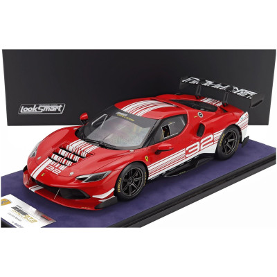 LOOKSMART FERRARI 296 GT3 3.0L TWIN TURBO V6 CHALLENGE N 32 FINALI MONDIALI MUGELLO ITALY 2023 - CON VETRINA - WITH SHOWCASE