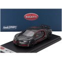 LOOKSMART BUGATTI CHIRON SPORT N 16 WING UP 2019 - GREY CARBON RED 1/43