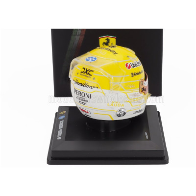LOOKSMART BELL HELMET CASCO HELMET F1 LEWIS HAMILTON TEAM FERRARI HP N 44 MONZA ITALY GP 2025 - NIKI LAUDA 50th ANNIVERSARY