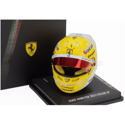 LOOKSMART BELL HELMET CASCO HELMET F1 LEWIS HAMILTON TEAM FERRARI HP N 44 MONZA ITALY GP 2025 - NIKI LAUDA 50th ANNIVERSARY
