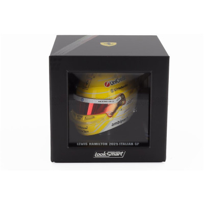 LOOKSMART BELL HELMET CASCO HELMET F1 LEWIS HAMILTON TEAM FERRARI HP N 44 MONZA ITALY GP 2025 - NIKI LAUDA 50th ANNIVERSARY
