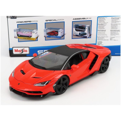 MAISTO LAMBORGHINI CENTENARIO LP770-4 2016 - ORANGE BLACK 1/18