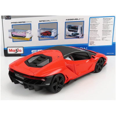 MAISTO LAMBORGHINI CENTENARIO LP770-4 2016 - ORANGE BLACK 1/18