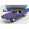 MAISTO DODGE CHARGER R/T COUPE 1969 - PURPLE MET 1/18