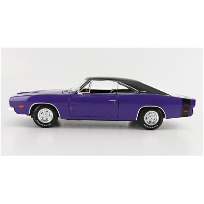 MAISTO DODGE CHARGER R/T COUPE 1969 - PURPLE MET 1/18