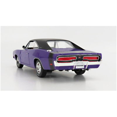 MAISTO DODGE CHARGER R/T COUPE 1969 - PURPLE MET 1/18