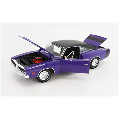MAISTO DODGE CHARGER R/T COUPE 1969 - PURPLE MET 1/18