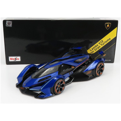 MAISTO LAMBORGHINI LAMBO V12 VISION GT N 63 GRAN TURISMO 2020 - BLUE MET 1/18