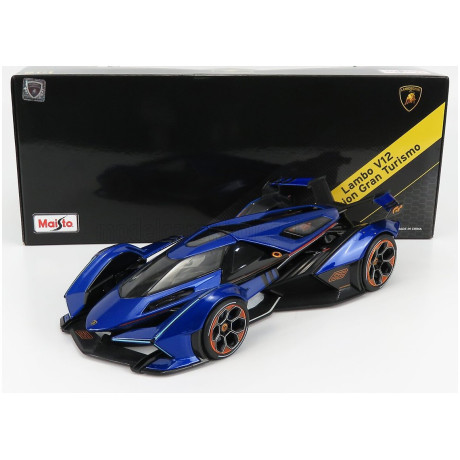 MAISTO LAMBORGHINI LAMBO V12 VISION GT N 63 GRAN TURISMO 2020 - BLUE MET 1/18