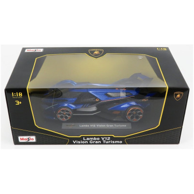 MAISTO LAMBORGHINI LAMBO V12 VISION GT N 63 GRAN TURISMO 2020 - BLUE MET 1/18