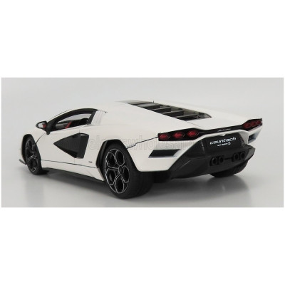 MAISTO LAMBORGHINI COUNTACH LPi 800-4 2021 - BLACK BOX - BIANCO SIDERALE - WHITE 1/18