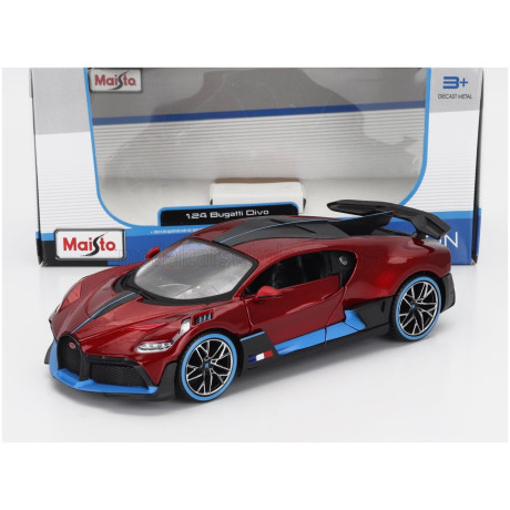 MAISTO BUGATTI DIVO 2018 - RED MET 1/24