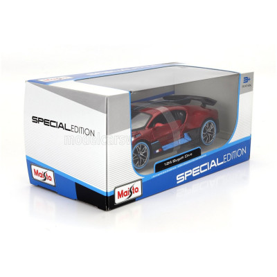 MAISTO BUGATTI DIVO 2018 - RED MET 1/24