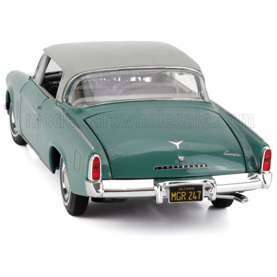 MAISTO STUDEBAKER STARLINER 1953 - GREY ROOF - GREEN 1/18