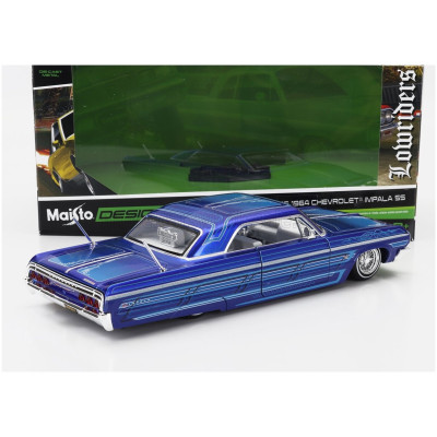 MAISTO CHEVROLET IMPALA SS CUSTOM 1964 - BLUE 1/26