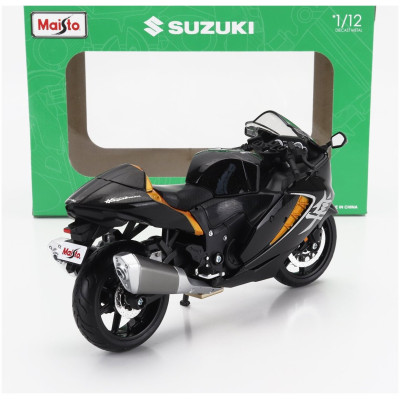 MAISTO SUZUKI HAYABUSA 2022 - BLACK ORANGE 1/12